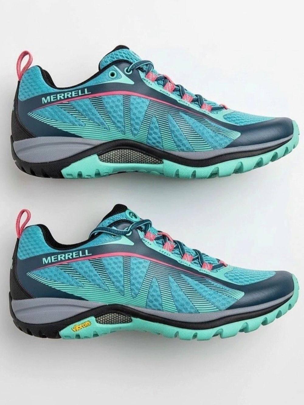 Merrell J35514 Trail Athletic Shoes US 7 Blue & Green